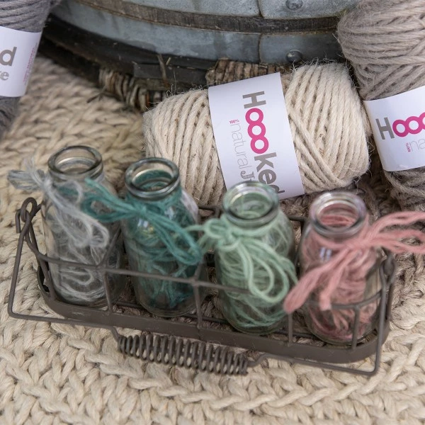 Natural Jute Hoooked DMC - Vert Pétrole - 45 M 2 Natural Jute Hoooked DMC - Vert Pétrole - 45 M – Image 2