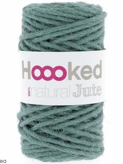 Natural Jute Hoooked DMC - Vert Pétrole - 45 M