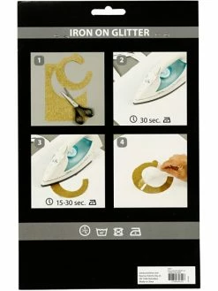 Creativ Company Papier Transfert Textile Pailleté - 14,8 X 21 Cm - Argent - 1 Pce -V-Zug shop papier transfert textile paillete 148 x 21 cm argent 1 pce p 3