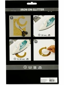 Creativ Company Papier Transfert Textile Pailleté - 14,8 X 21 Cm - Noir - 1 Pce -V-Zug shop papier transfert textile paillete 148 x 21 cm noir 1 pce p 3