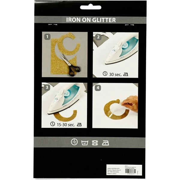 Creativ Company Papier Transfert Textile Pailleté - 14,8 X 21 Cm - Rosé - 1 Pce 3 Creativ Company Papier Transfert Textile Pailleté - 14,8 X 21 Cm - Rosé - 1 Pce – Image 3