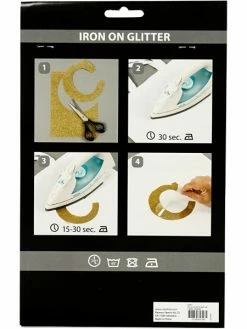 Creativ Company Papier Transfert Textile Pailleté - 14,8 X 21 Cm - Rouge - 1 Pce -V-Zug shop papier transfert textile paillete 148 x 21 cm rouge 1 pce p 3