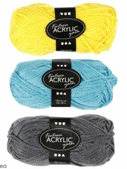Creativ Company Pelote De Laine Fantasia - Acrylique - Différents Coloris - 50 Gr - 80 M