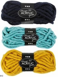 Creativ Company Pelote De Laine Manga XL - Acrylique - Différents Coloris - 200 Gr - 17 M