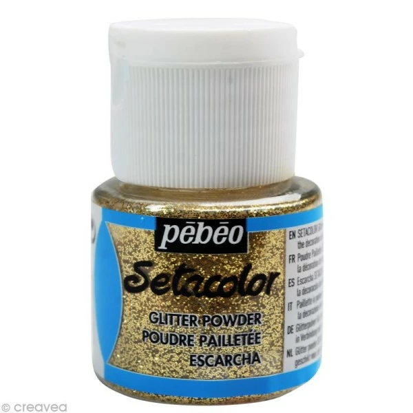 Pebeo Poudre Pailletée Setacolor - Or - 10 Gr 1 Pebeo Poudre Pailletée Setacolor - Or - 10 Gr