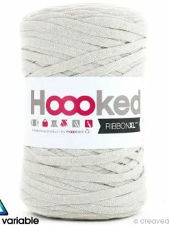 Hoooked Ribbon XL DMC - Pelote Jersey Beige - 120 Mètres