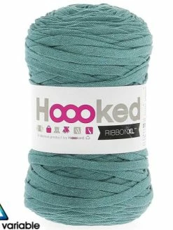 Hoooked Ribbon XL DMC - Pelote Jersey Emeraude - 120 M