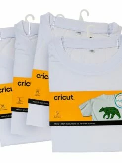 T-shirt Col Rond Cricut - Blanc - Plusieurs Tailles Disponibles
