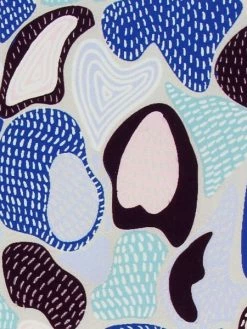 Tissu Coton Frou Frou Collection Fodere - Saphir - Vendu Par 10 Cm