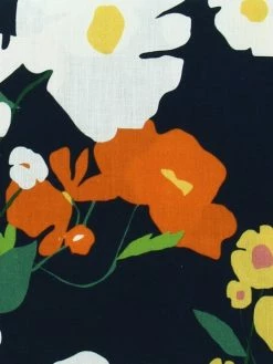 Tissu Coton Frou Frou - Cosmos Navy - Vendu Par 10 Cm