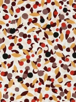 Tissu Coton Frou Frou - Prunelle Cerise - Vendu Par 10 Cm