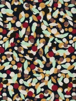 Tissu Coton Frou Frou - Prunelle Navy - Vendu Par 10 Cm