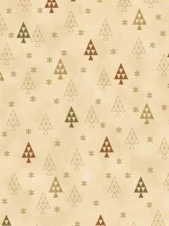 Creavea Tissu Coton Noël - Sapins - Vendu Par 10 Cm