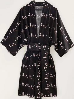 Tissu Coton Sakura Rico Design - Noir - Branche De Cerisier - Vendu Par 10 Cm -V-Zug shop tissu coton sakura rico design noir branche de cerisier vendu par 10 cm p 3