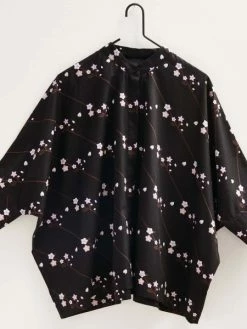 Tissu Coton Sakura Rico Design - Noir - Branche De Cerisier - Vendu Par 10 Cm -V-Zug shop tissu coton sakura rico design noir branche de cerisier vendu par 10 cm p 5