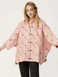 Tissu Coton Sakura Rico Design - Pêche - Branche De Cerisier - Vendu Par 10 Cm -V-Zug shop tissu coton sakura rico design peche branche de cerisier vendu par 10 cm p 3