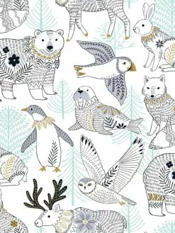 Tissu Dashwood - Artic Metal - Encrage - Par 10 Cm