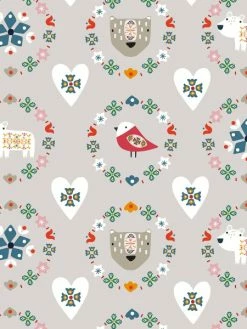 Tissu Dashwood - Winterfolk - Couronne - Par 10 Cm
