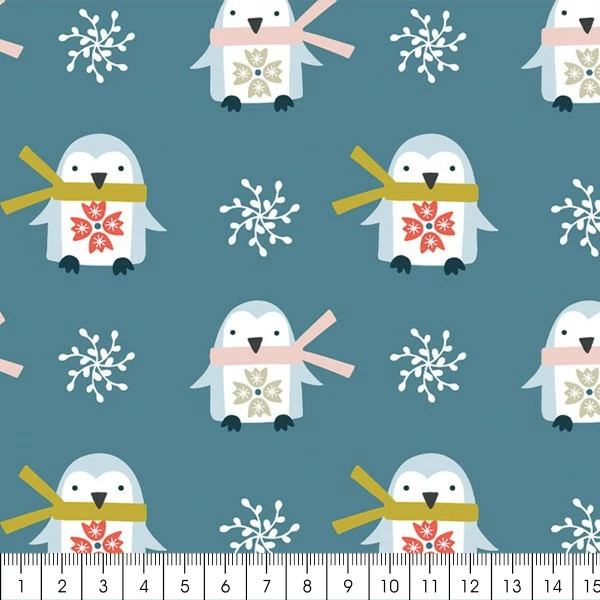 Tissu Dashwood - Winterfolk - Pingouin - Par 10 Cm 2 Tissu Dashwood - Winterfolk - Pingouin - Par 10 Cm – Image 2