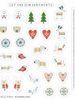 Tissu Dashwood - Winterfolk - Suspensions De Noël - Panneau De 110 X 75 Cm