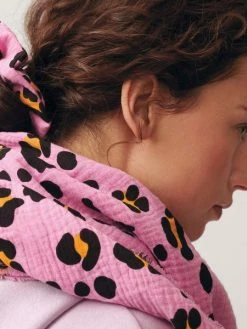 Tissu Double Gaze De Coton Rico Design - Motif Léopard Rose - Vendu Par 10 Cm -V-Zug shop tissu double gaze de coton rico design motif leopard rose vendu par 10 cm p 3