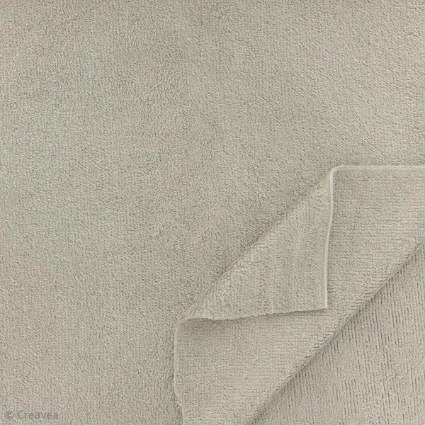 Creavea Tissu éponge De Bambou - Noisette - Par 10 Cm (sur Mesure) 2 Creavea Tissu éponge De Bambou - Noisette - Par 10 Cm (sur Mesure) – Image 2