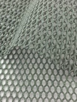 Creavea Tissu Filet Mesh En Coton Bio - Gris - Par 10 Cm (sur Mesure)