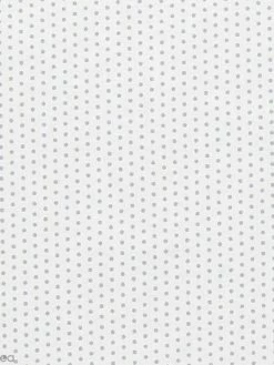 Tissu Frou Frou - Pois Argentés - Fond Blanc - A La Coupe Par 10 Cm (sur Mesure)