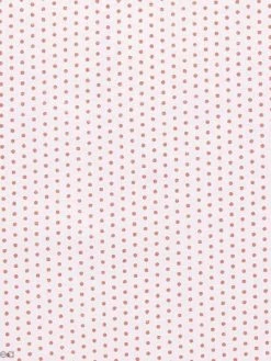 Tissu Frou Frou - Pois Cuivrés - Fond Rose - A La Coupe Par 10 Cm (sur Mesure)