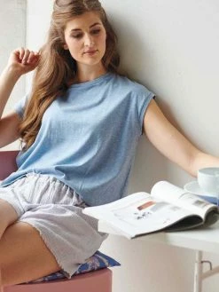 Tissu Jersey Transformation Rico Design - Bleu Chiné - Vendu Par 10 Cm -V-Zug shop tissu jersey transformation rico design bleu chine vendu par 10 cm p 3