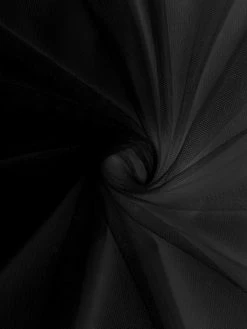 Creavea Tissu Moustiquaire 40D - Noir - Vendu Au Mètre