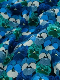 Creavea Tissu Popeline De Coton - Pensées Bleues - Vendu Par 10 Cm -V-Zug shop tissu popeline de coton pensees bleues vendu par 10 cm p 4