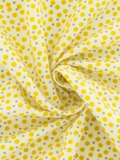Creavea Tissu Popeline De Coton - Pois Jaunes - Vendu Par 10 Cm -V-Zug shop tissu popeline de coton pois jaunes vendu par 10 cm p 3