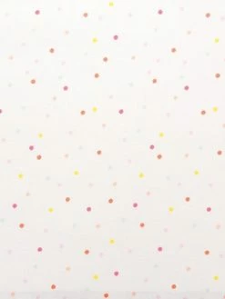 Rico Design Tissu Rico - Confetti Pastel - Fond Blanc Néon - Coton - Par 10 Cm (sur Mesure)