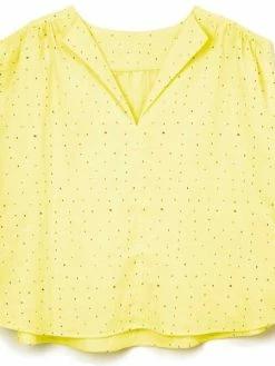 Rico Design Tissu Rico - Double Gaze De Coton - Motifs Gris Sur Fond Jaune - Par 10 Cm (sur Mesure) -V-Zug shop tissu rico double gaze de coton motifs gris sur fond jaune par 10 cm sur mesure p 3