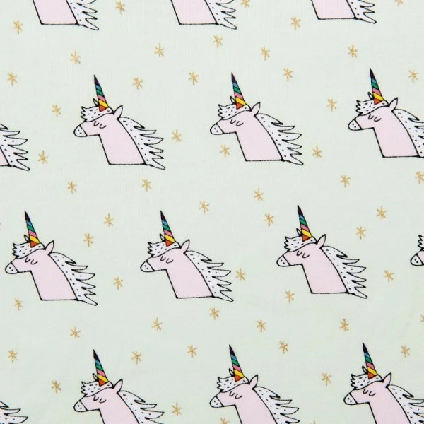 Rico Design Tissu Rico Toile Cirée - Licornes - Fond Vert Menthe Et Or - Par 10 Cm (sur Mesure) 1 Rico Design Tissu Rico Toile Cirée - Licornes - Fond Vert Menthe Et Or - Par 10 Cm (sur Mesure)