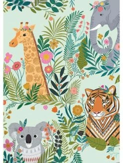 Tissu Toile Coton Dashwood - Our Planet Savane Vert D'eau - Vendu Par 10 Cm -V-Zug shop tissu toile coton dashwood our planet savane vert deau vendu par 10 cm p 3