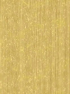 Creavea Tissu Toile De Coton - Rayures Dorés Sur Fond Beige - Par 10 Cm