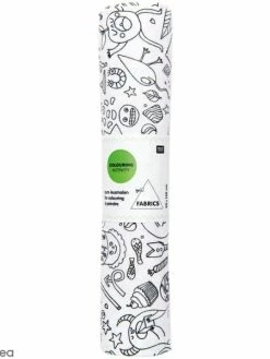 Rico Design Tissus Ă Colorier - 50 X 140 Cm