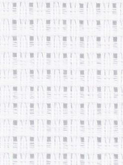 Creativ Company Toile à Broder Aida - 2,4 Pts/cm - Blanc - 50 X 50 Cm