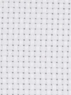 Creativ Company Toile à Broder Aida - 4,3 Pts/cm - Blanc - 50 X 50 Cm