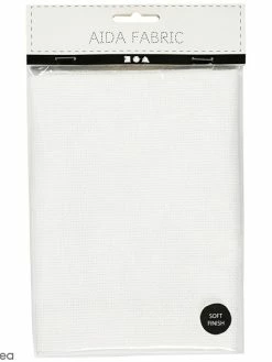 Creativ Company Toile Aida à Broder - 5,2 Pts/cm - 50 X 50 Cm