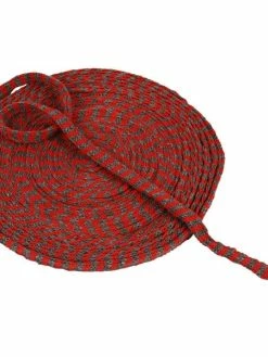 Creativ Company Tricot Tubulaire Acrylique - Cerise Et Gris - 10 Mm X 10 M