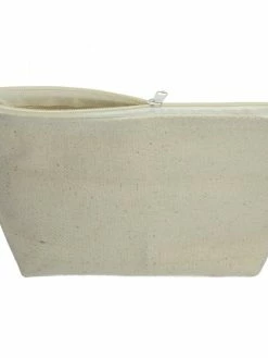 Artif Trousse En Coton Naturel 350g/m², Pochette De Maquillage, Hauteur 13,5 Cm X Longueur 19 Cm