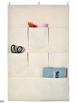 Artemio Vide Poche Mural En Tissu - 80 X 50 Cm - 8 Poches