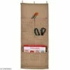 Artemio Vide Poche Mural En Toile De Jute Naturelle - 27 X 65 Cm - 5 Poches