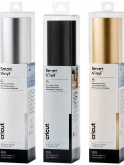 Cricut Vinyle Adhésif Permanent Smart - 33 X 366 Cm - 1 Feuille - Plusieurs Coloris Disponibles
