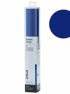Cricut Vinyle Adhésif Repositionnable Smart - Bleu - 33 X 91 Cm - 1 Feuille