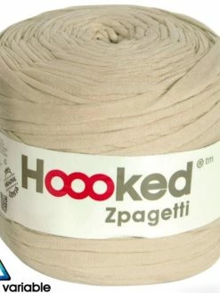 Zpagetti Hoooked DMC - Pelote Jersey Beige - 120 Mètres