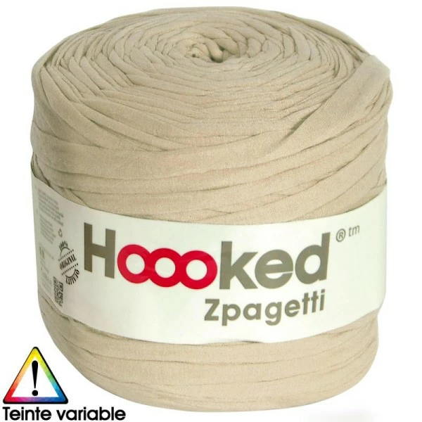 Zpagetti Hoooked DMC - Pelote Jersey Beige - 120 Mètres 1 Zpagetti Hoooked DMC - Pelote Jersey Beige - 120 Mètres